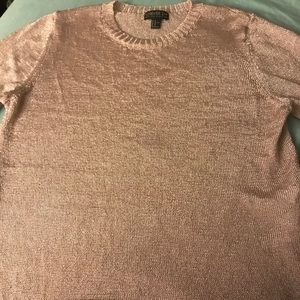 F21 plus lightweight pink metallic sweater